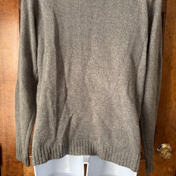 Karen Scott Gray Santa Claus Sweater Medium - Picture 10 of 11